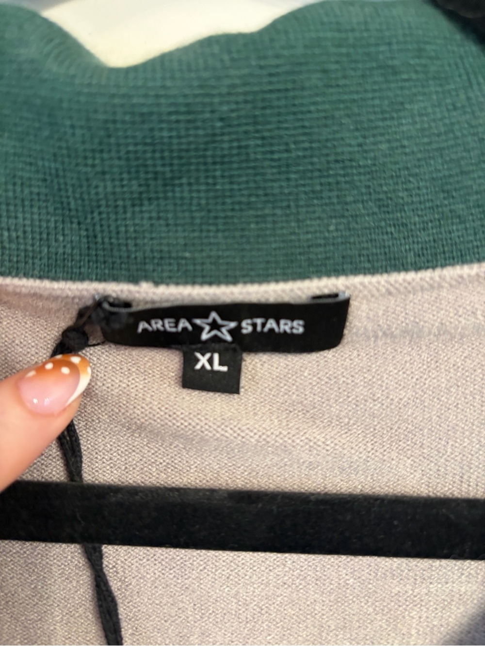 NWT Area stars Two-Tone Cardigan Sweater XL - Picture 2 of 3